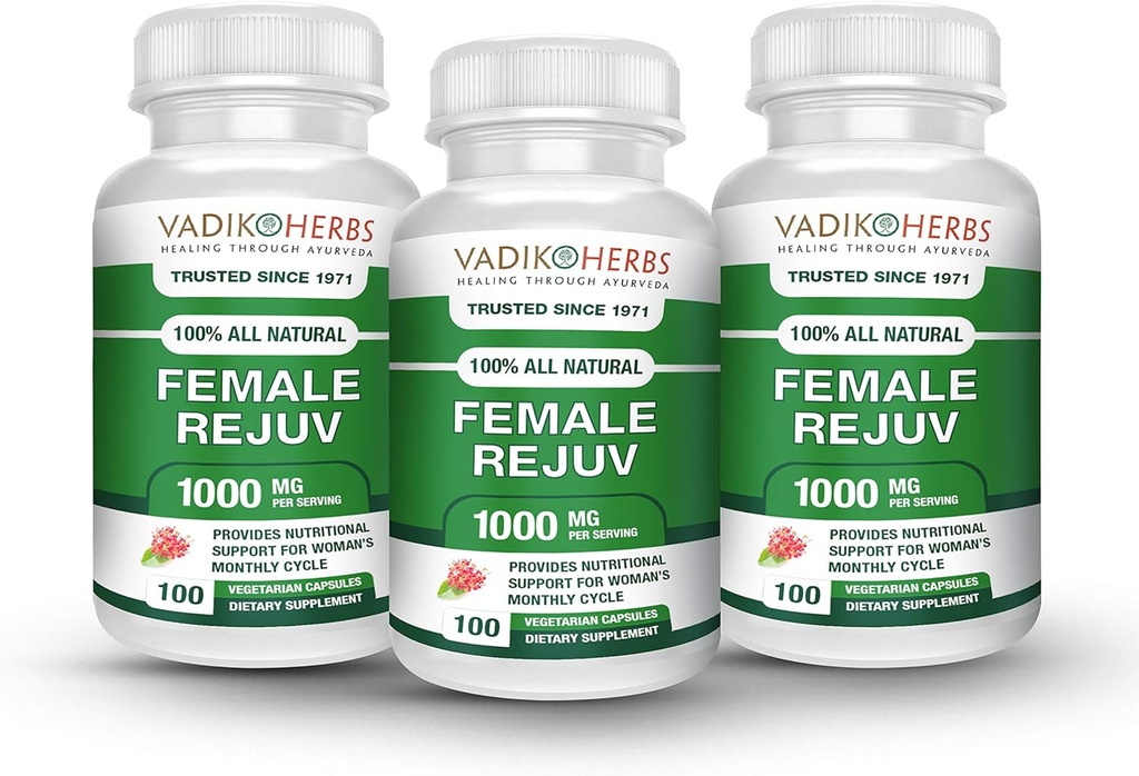 Vadik Herbsによる女性の若返り | PMSの救助の補足のpremenstrual周期サポートのための草の方式の複合体 | 自然にバランス ホルモン(3パック)