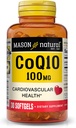 MASON NATURALのCo Q10 100のmg -健康な中心および細胞エネルギーの生産、サポート心血管の健康、30のSoftgels