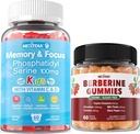 砂糖の自由なPhosphatidylserineのグミー2のパック+ Berberineのグミー1のパック