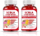 SCOLA の肝臓の清潔な Detox 及び修理 Gummies の肝臓サポート補足は Silymarin、Dandelion、Chicory の根、肝臓の健康の補足、120 の計算が付いているミルクのこの薬のエキスを含んでいます