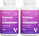 VitaMedica バランス ビット - 消化器サポート、免疫&腸の健康のためのプロバイオティック ガンミー - 1 億 CFU 冷凍は必要ありません - 60 ガミー (2 パック)