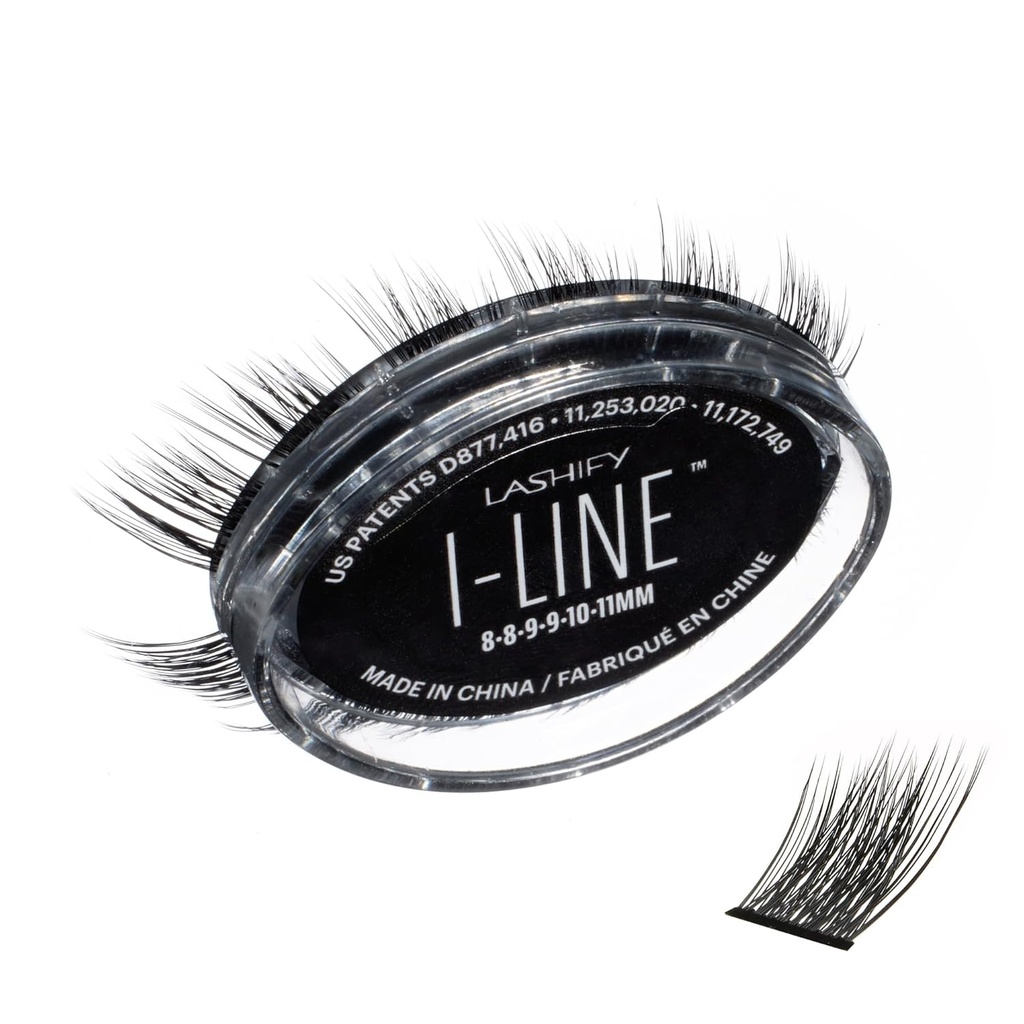 I-LineShort Pre-Mapped Gossamer、簡単なDIY False LashesをLashifyして、角度付きルックとアイライナー効果を作成