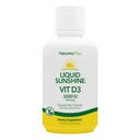 Natures Plus液体サンシャインビタミンD3-5000 IU、16 fl oz - おいしいトロピカルシトラス風味 - 骨の健康、心の健康と免疫システムサポートサプリメント - グルテンフリー - 32 サービング