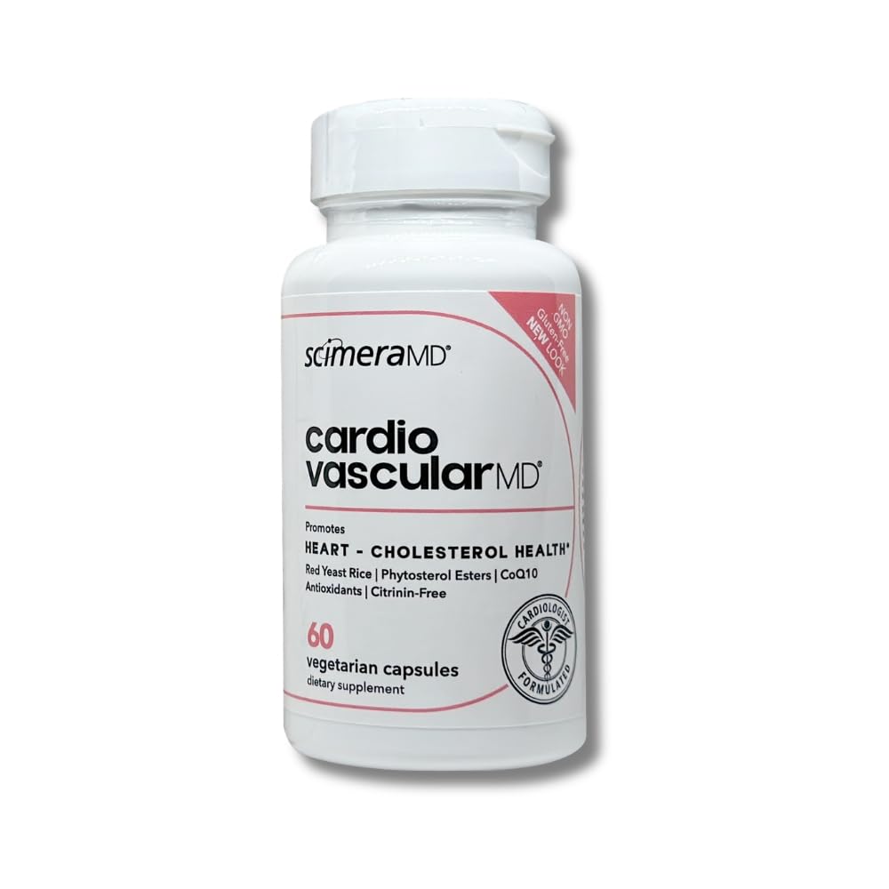 ScimeraMD® 心臓血管MD 心の健康およびコレステロールサポートのためのフィトステロールのエステルおよびCoQ10の赤いイースト米の補足、60 CT