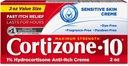 Cortizone 10の最高の強さの敏感な皮のアンチ・イッチのクリーム、1% Hydrocortisone、2つのoz。