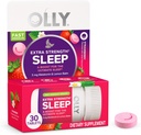 OLLY Extra Strength Sleep Fast Dissolve Tablets, 5mg Melatonin, Vegan, Strawberry - 30ct