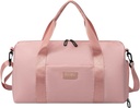 靴のコンパートメントとウェットポケット付き女性のためのジムバッグ | モチベーション見積りとグラフィックデザインの耐久性のある軽量ジムダッフルバッグ | エクササイズと一晩のために素晴らしい | バラ