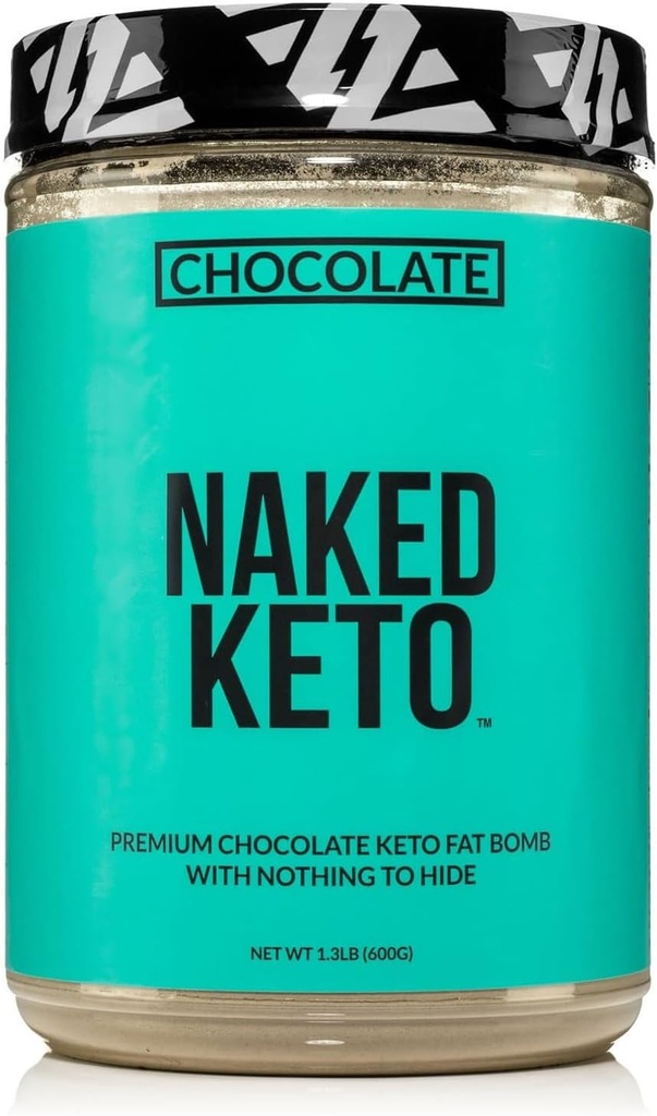 Naked チョコレート Keto - プレミアム チョコレート Keto 脂肪爆弾 パウダー - 何も人工 - グルテンフリー Keto 爆弾 チョコレート マント オイル パウダー Gmos なし - 1.3 Lb