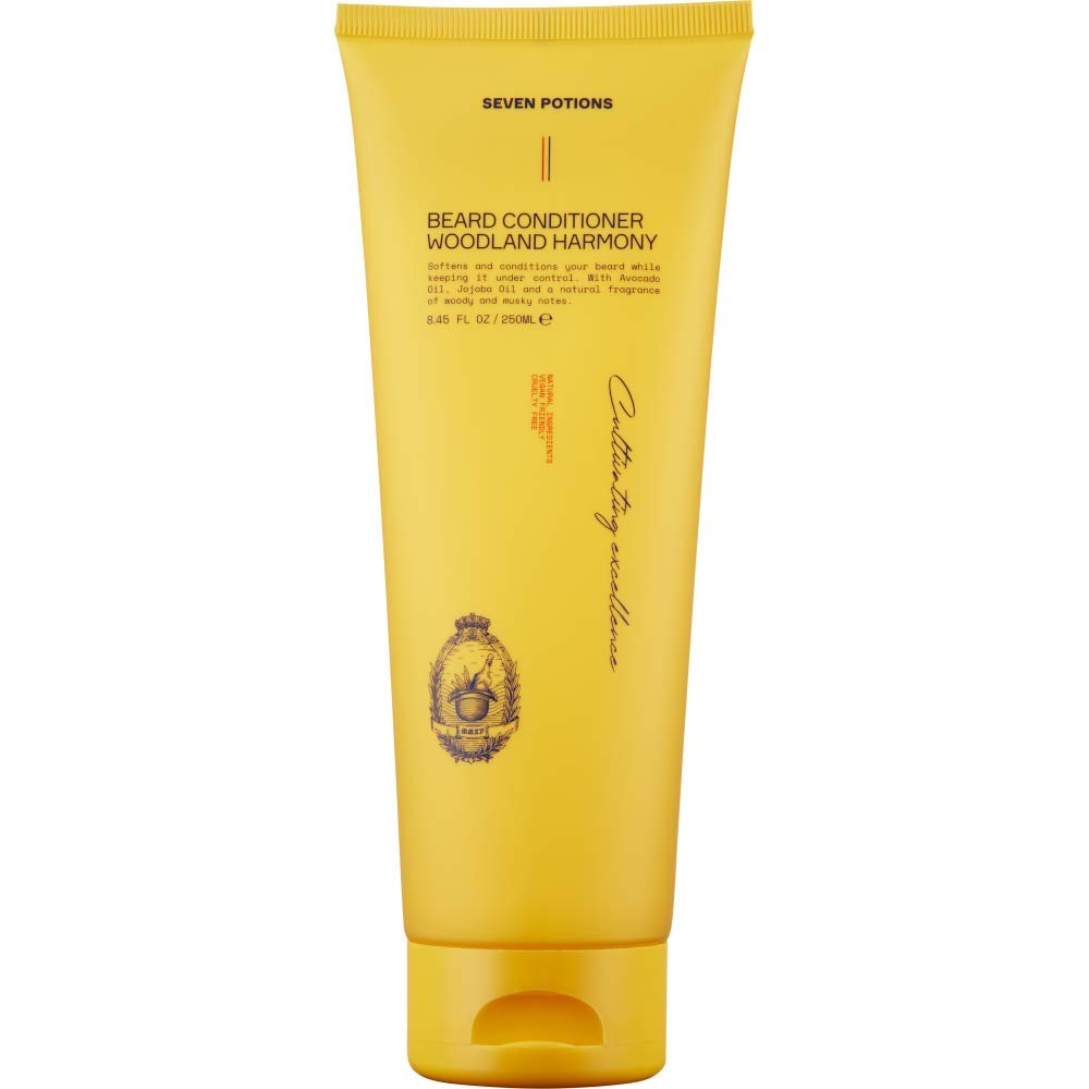 男性のためのSEVEN POTIONSベアードコンディショナ – ベアードイッチとダンダフを防止 – ナチュラル, 完全菜食主義者の, 残酷無料 (ウッドランドハーモニー, 8.45 FL OZ)