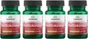 Swanson Nattokinase 2000 の Fibrinolytic の単位 100 ミリグラム 30 のカプセルの酵素 (4 のパック)