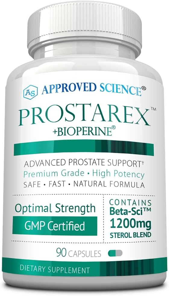 承認された科学 Prostarex - 前立腺の補足 - Palmetto の 1200mg ベータ シトステロール、Bioperine - 90 のカプセル - 1 か月の供給を見て下さい