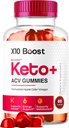 X10 Boost Keto ACV Gummies Advanced Formula 1050MG Advanced Formula, X 10 Boost Keto Plus Gummys Premium Formula Apple Cider Vinegar Gummies, All Natural Gomitas, 60 Gummies for 1 Month
