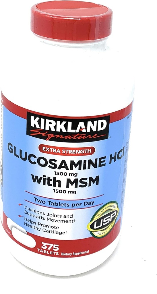 キルクランドMSM、375錠の署名グルコサミン(3パック)