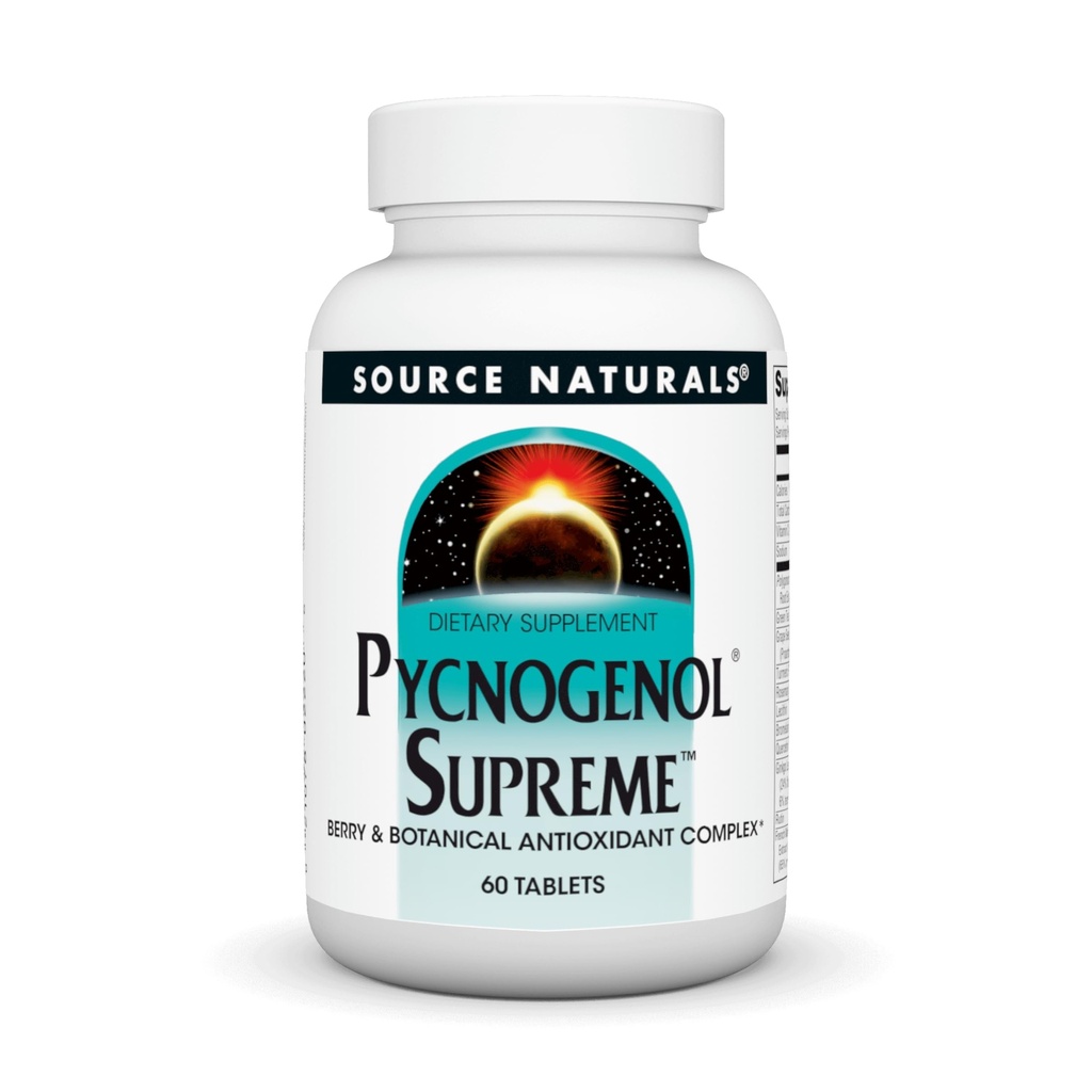 Source Naturals Pycnogenol Supreme, Berry & Botanical Antioxidant Complex* - 60 Tablets