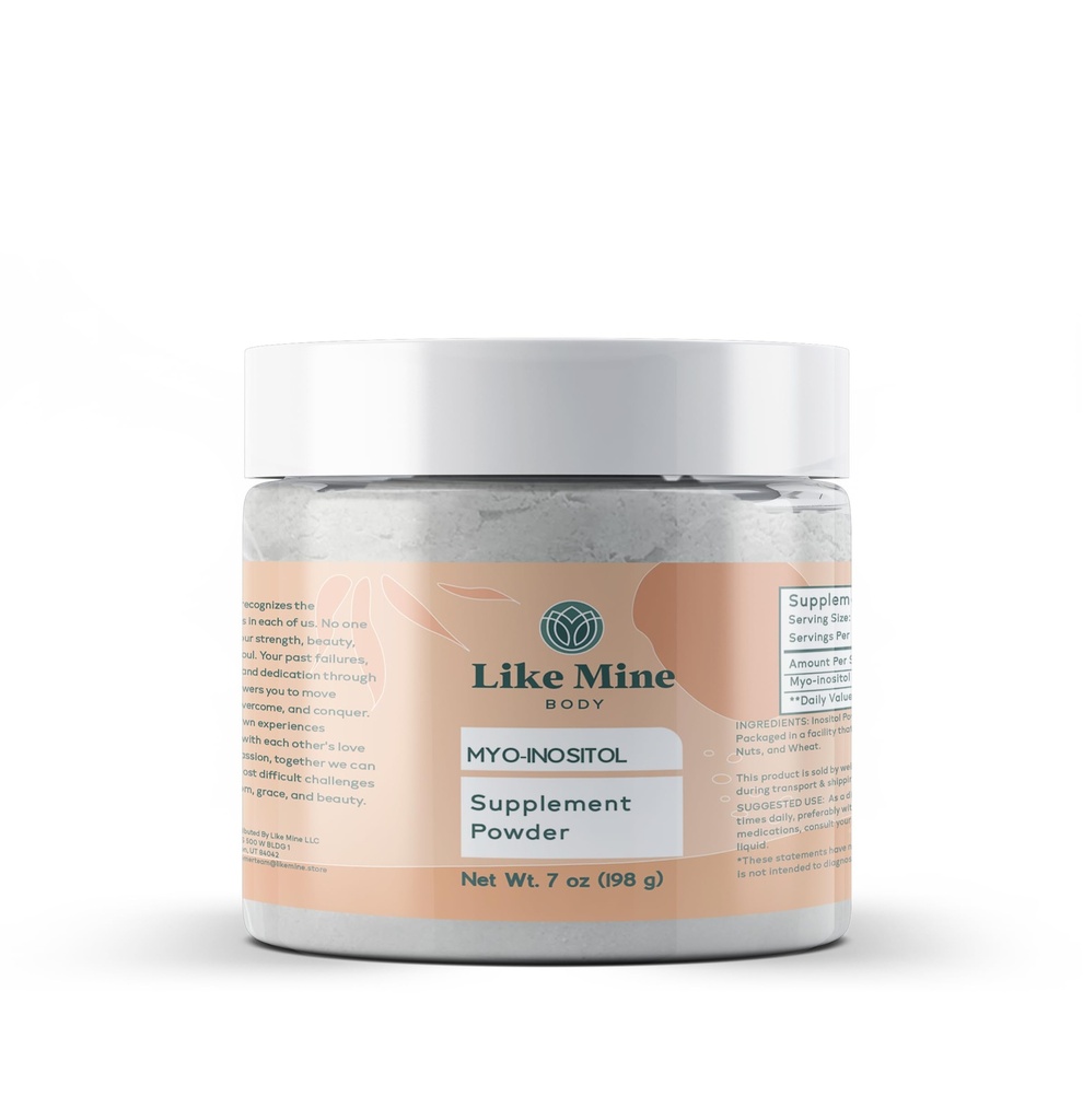 Like Mine Myo-Inositol (7 oz) Vitamin B8, Pure Single Ingredient with No Fillers, Additives