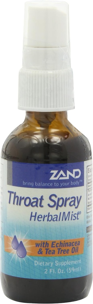 ZANDの免除のHerbalMistの喉のスプレー Echinacea、ティー・ツリー、セージ、Elderberry及びPeppermint (2oz)とのなだめる方式