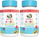 MaryRuth Organics Kids Multivitamin Gummies | 2ヶ月サプライ | 砂糖は無料 | キッズ&トドルは2歳以上 | エッセンシャルビタミンC、D3、亜鉛 | 60カウント | 2パック