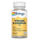 SOLARAYビタミンBコンプレックス100mg - 細胞エネルギー、神経および心臓の健康サポート - すべての8 Bコンプレックスビタミン - ビタミンB12、B1、B2、B3、B6、ナイアシン、葉酸およびビオチン - ビーガン、50の摂食