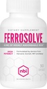 NBI FerroSolve, Best Absorption Iron Supplement 45 mg | High Potency | GI Safe | 30ct Veggie Capsules