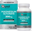 QunolのマグネシウムのGlycinate 300mgの100%のGlycinateのChelatedのマグネシウムの補足、90ctのタブレット