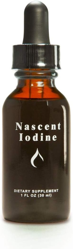 Enviromedica Nascent Iodine Liquid Tinctureは、Thyroidのサポートと解毒のためにドロップします(1オンス)