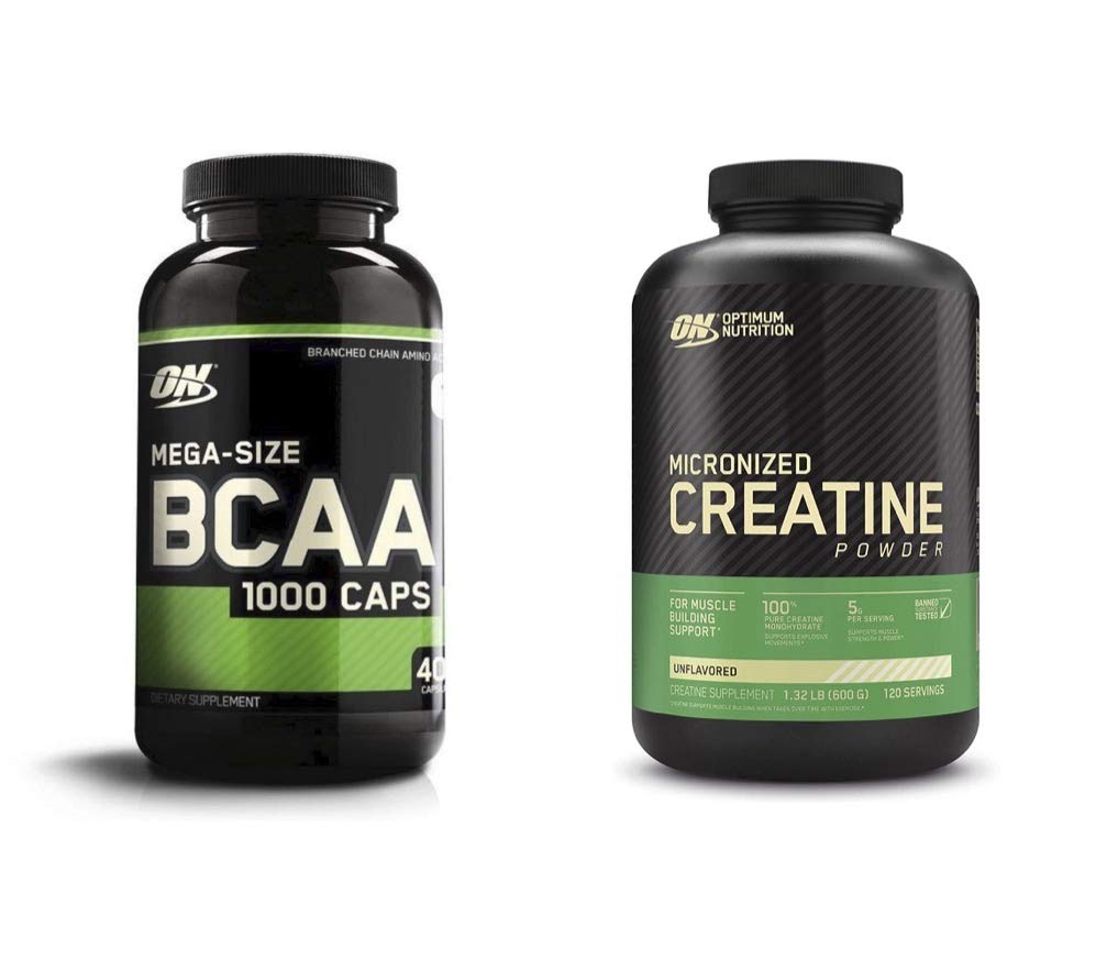 最適栄養インスタント化されたBCAAカプセル、Ketoの友好的な分岐させた鎖の精巣のアミノ酸(400の計算)はマイクロネーズされたクレアチンの一水化物の粉、不燃(120のサービング)を-束ねましたパックを-------------------------------------------------------------------------------------------------------------------------------------------------------------------------------------------------------
