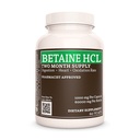 Remedyの栄養のベタインHCL (塩酸塩)   1,000のmgの60のカプセルの食事療法の補足  2か月の供給 またCalciumの炭酸塩、Ppain及びBromelainを含んでいます