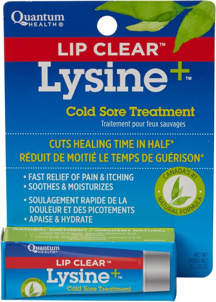 唇の明確なLysine+の風邪の心配の処置0.25のoz (パック3)