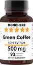MONOHERBグリーンコーヒーエキス500mg - 90ベジタリアンカプセル