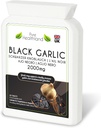 Gluten-Free Odorless Black Garlic Supplement – High Potency Concentrated from Fresh Garlic Bulbs – Vegan & Vegetarian Tablets – Made in UK (1 Bottle)