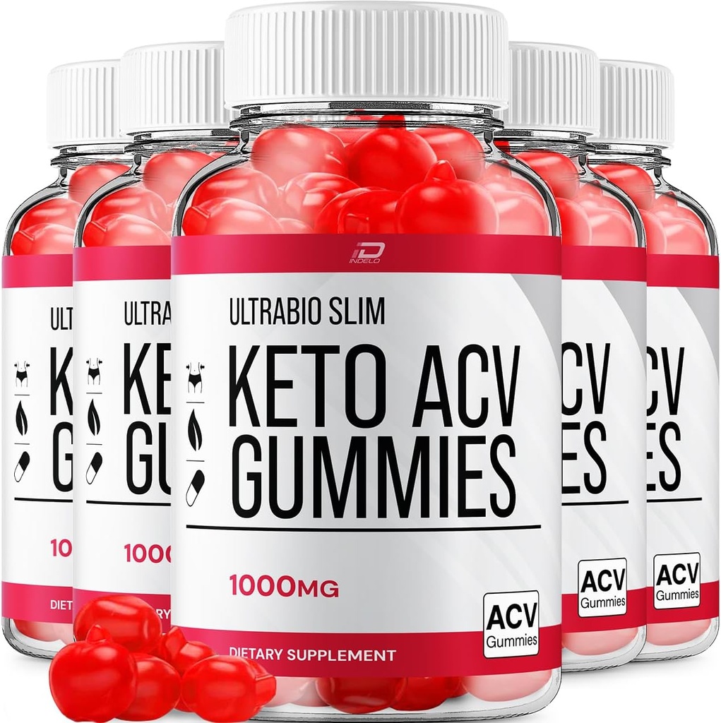 Ultra Bio スリム Keto プラス ACV グミー 栄養補助食品 - UltraBio スリム Keto アップル サイダー Vinegar Gummies レビュー, 最大強度 BioSlim 上級重量管理のためのグミー (5 パック - 300 グミー)