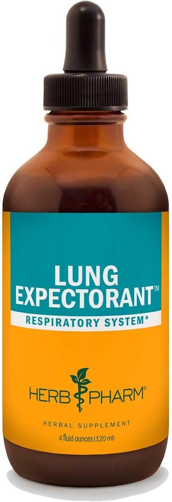 ハーブ Pharm Lung Expectorant 液体の草の方式 サポート 呼吸器免疫応答 - 4 の Ounce