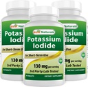ベストナチュラルカリウムイオドイド130mg/サービング - 栄養補助食品、90錠(3)