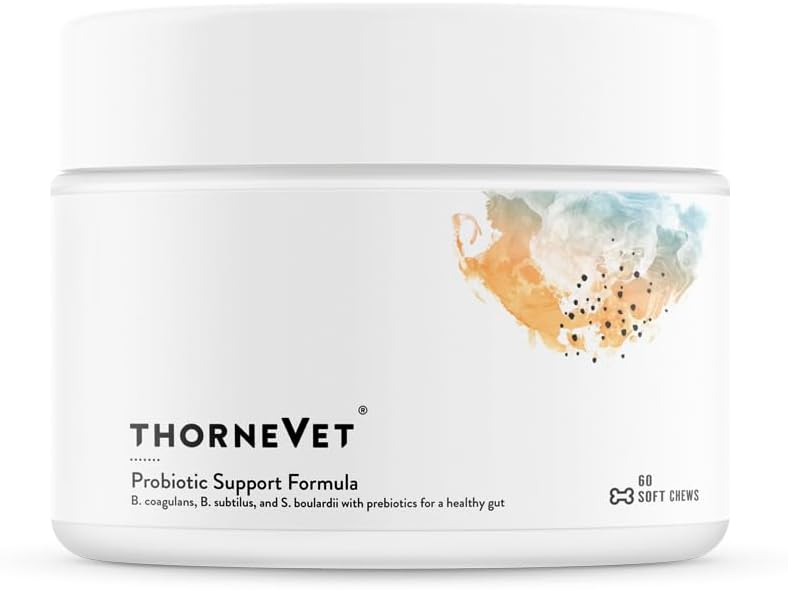ThorneVET Probioticサポートフォーミュラ - 犬、猫、馬のための消化管サポート60ソフト咀嚼