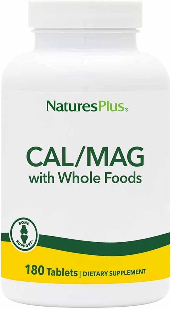 NaturesPlus 生命の源 Cal/Mag ミネラル補足- 500 の mg カルシウム、250 の mg のマグネシウム、180 菜食主義者のタブレット- 全食糧補足は、骨の健康を促進します-グルテンフリー- 90 のサービング