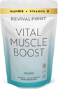 Vital Muscle Boost - 大人のためのプレミアムmyHMBとビタミンD3サプリメント - 特許取得済みのHMBパウダー3000mg - 健康な筋肉、エネルギー&活気のあるアクティブライフ - タンパク質合成と強度をサポート