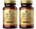 ソルガービオチン300 mcg - 100錠、パック2 - ヘルシースキン、ネイル&ヘア - 非GMO、ビーガン、グルテンフリー、酪農場無料、コーシャ - 200トータルサービングをサポート