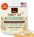 iHeartDogs トルコ テール キノコ 犬用 麻、Bumps & Lipomas with Bone Broth と 6 キノコ ブレンド パウダー