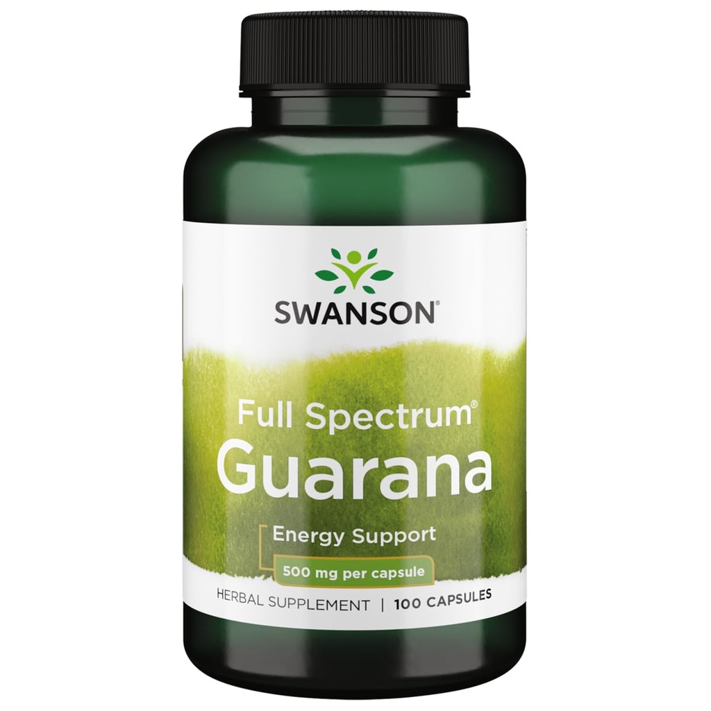 Swanson Guarana 500ミリグラム100カプセル