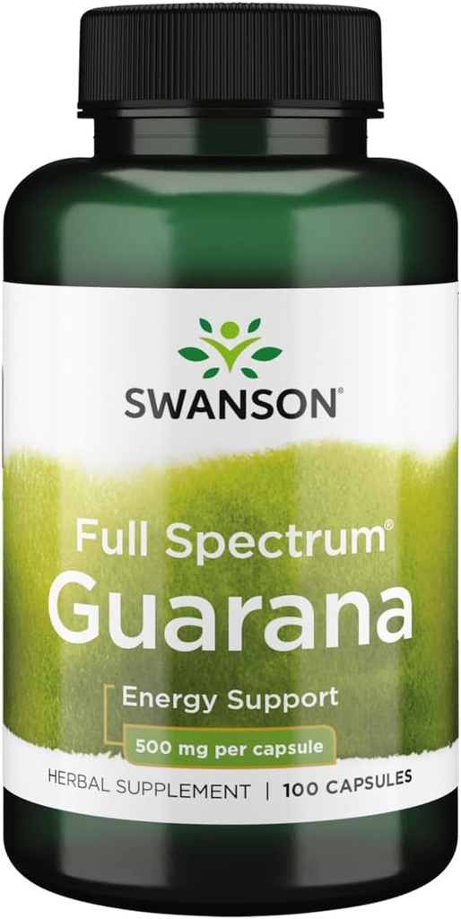 Swanson Guarana 500ミリグラム100カプセル