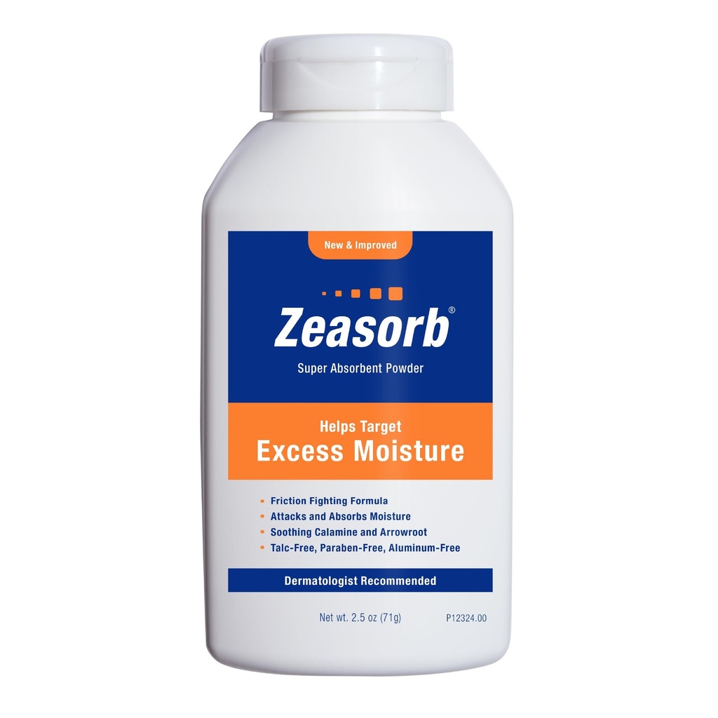 Zeasorbの防止、Chafing及びかゆみ、2.5 Ozを防ぐ極度の吸収性の余分な湿気の粉