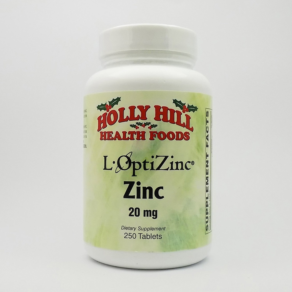 ホリーヒル健康食品、亜鉛20 MG、250錠