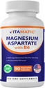 Vitamaticのマグネシウムはサービングごとの400mgを- 90のベジタリアンのカプセル-最高の吸収のためのB6を加えました-筋肉、接合箇所および中心の健康を支えて下さい*