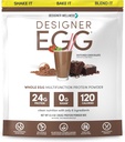 Designer Wellness, Designer Egg, Natural Egg Yolk & White Protein Powder, Keto and Paleo Friendly, Low Calorie, Less Fat and Cholesterol, Dutch Chocolate, 12.4 Ounce