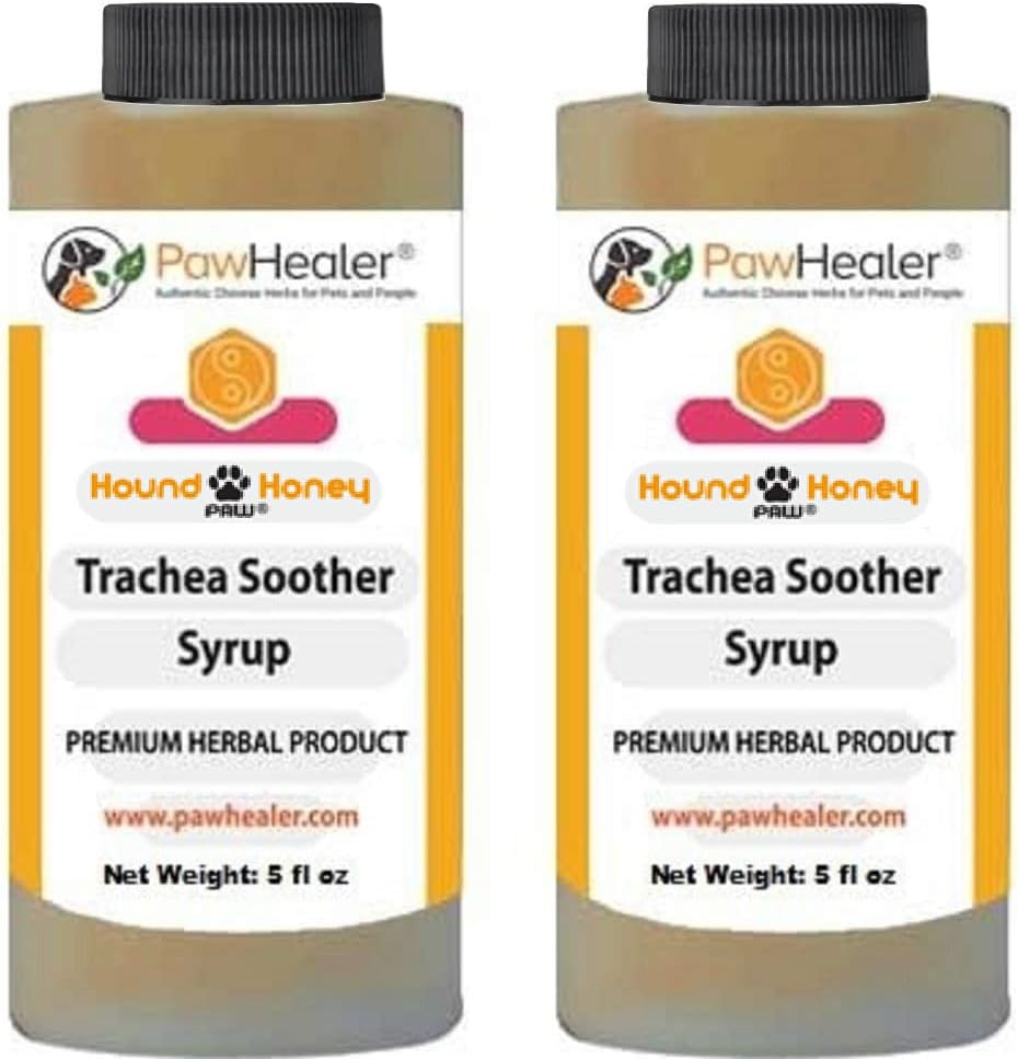 PawHealer Trachea Soother シロップ2PAKハウンドハニー - 腐敗したトラチェアの症状のための自然な草の救済 - 味良い - 管理者に簡単(5 fl oz /ea)...