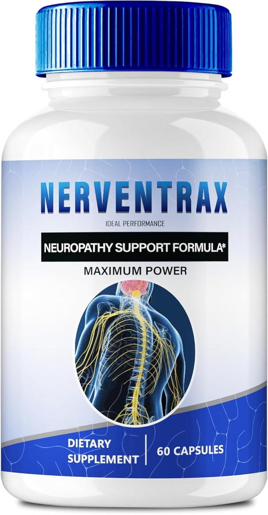 Nerventrax Brain Supplements Memory and Focus Capsules, Nerventrax Advanced Formula Brain Health Support Pills Maximum Strength Nerven Trax All Natural Support Pills, Nerventrax Reviews (60 Capsules)
