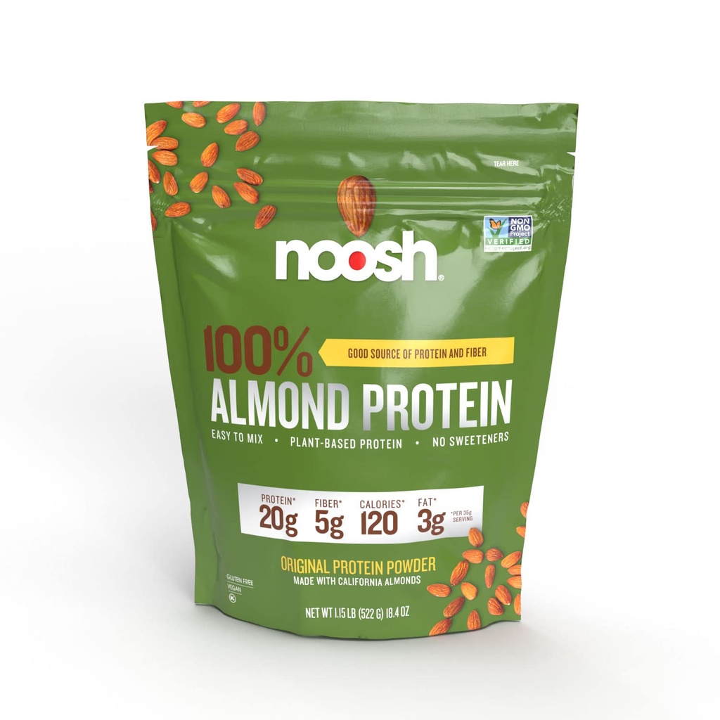 NOOSHの植物はアーモンドの蛋白質の粉によってUnflavored 35のグラム-ビーガン、すべての自然な原料、非GMO、グルテンフリー、コザー、ピーナツは放します、大豆は放します、酪農場は放します(Unflavored)
