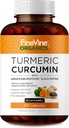 Turmeric Curcumin with BioPerine Black Pepper and Ginger - Made in USA - 120 Vegetarian Capsules for Advanced Absorption, Joints Support