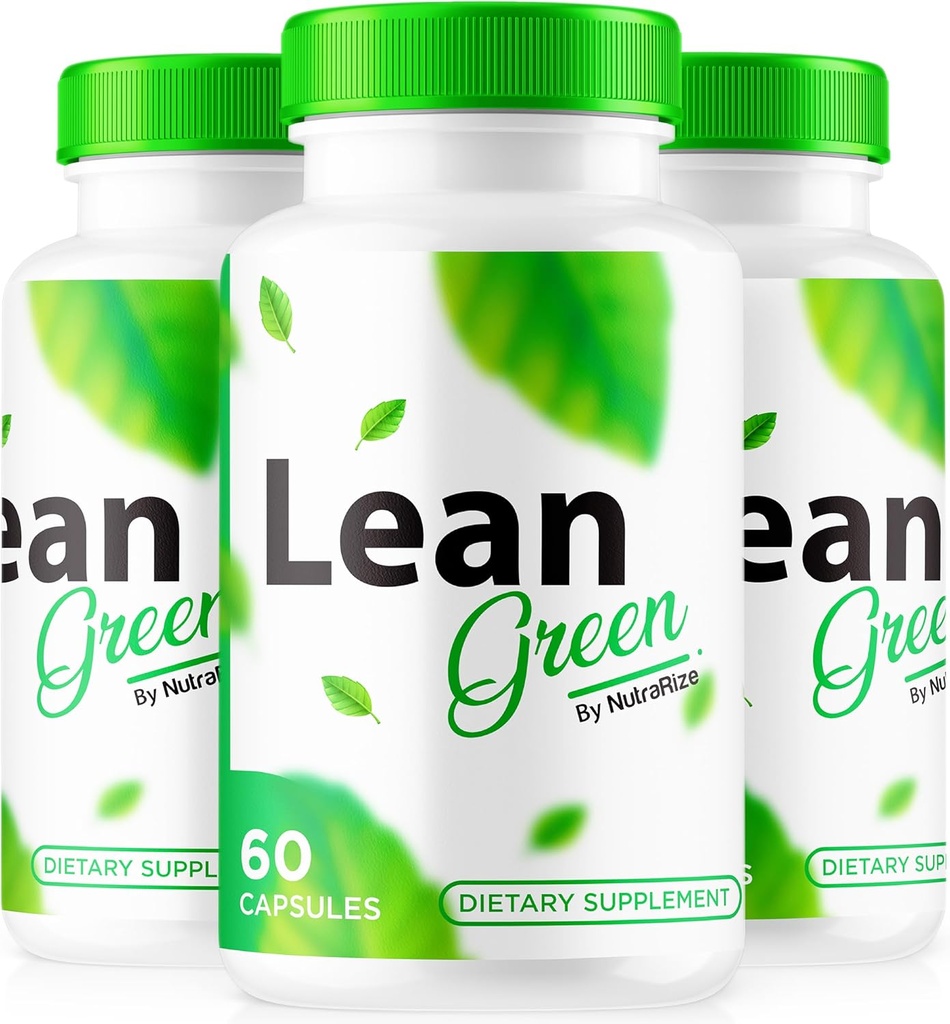(3 Pack) Lean Green Capsules - Naturally Supports Active Lifestyle and Fitness, Premium Keto Pills for Lasting Energy & Health, Lean Green Formula, LeanGreen Official Review (180 Capsules)