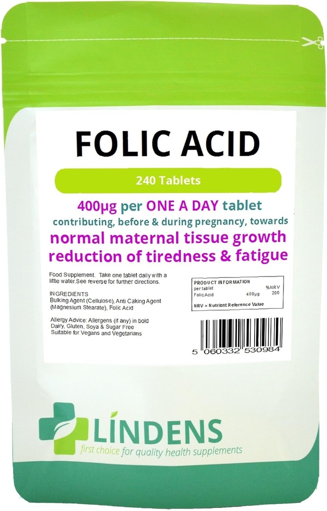葉酸のタブレット3パック720のタブレット、400mcg - 1日(folacin、ビタミンB-9)